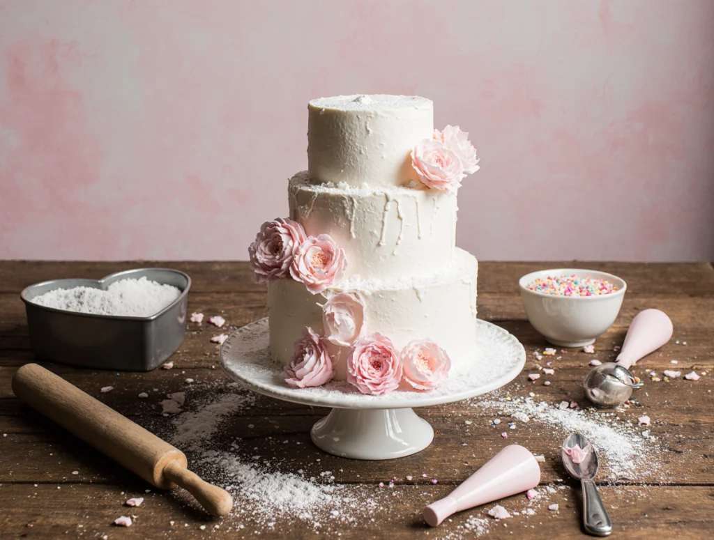 heart shaped cake