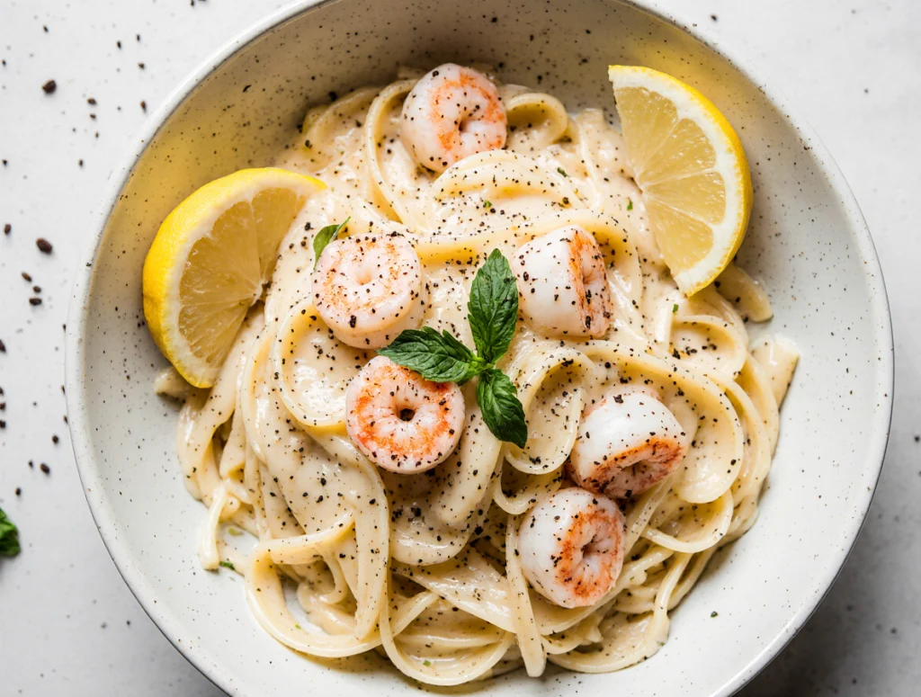 creamy shrimp pasta