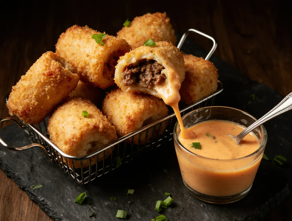 philly cheesesteak egg rolls