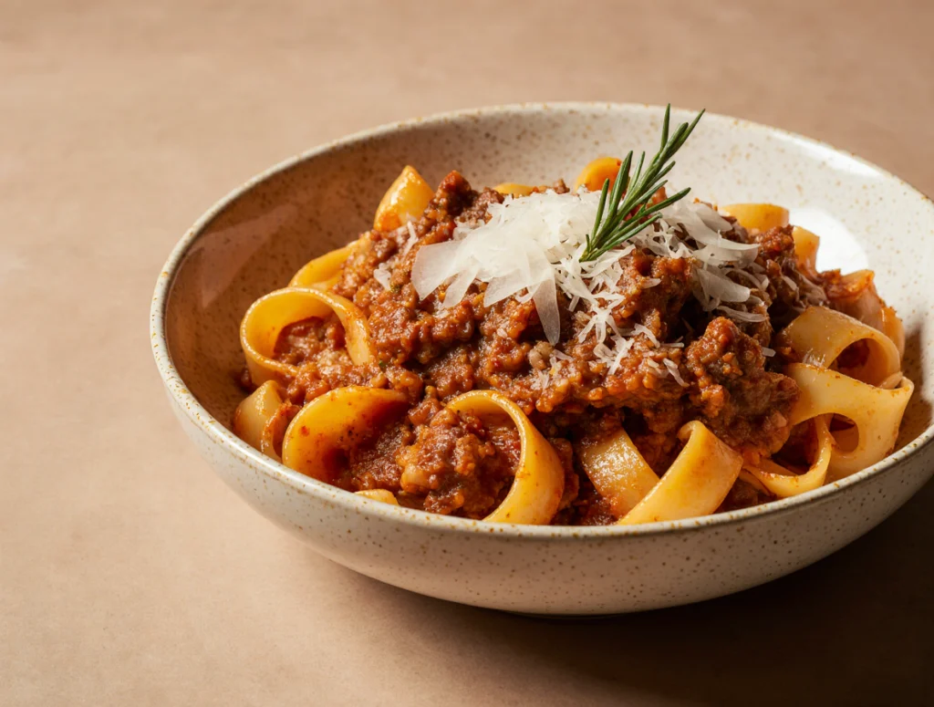 pappardelle bolognese