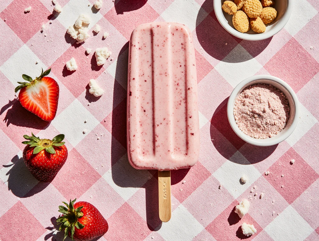 strawberry shortcake ice cream bars