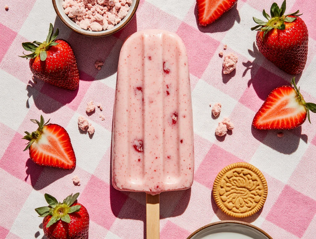 strawberry shortcake ice cream bars